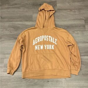 Aeropostale Women's Tan Hoodie Sweater Small